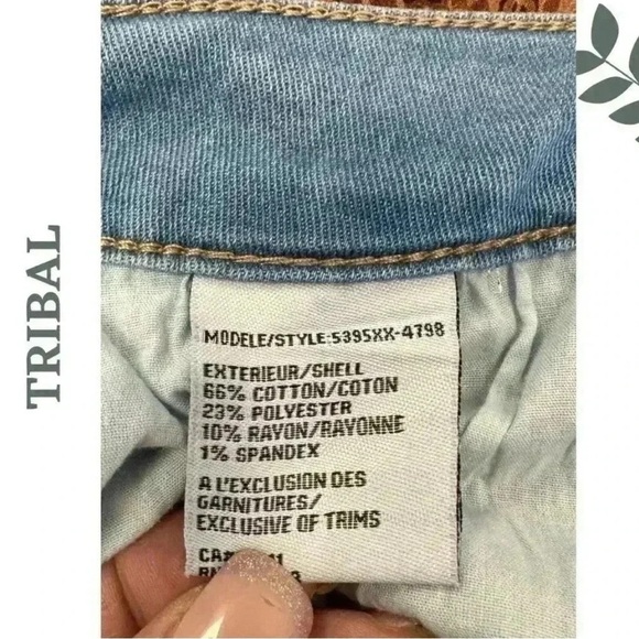 Tribal Brooke Girlfriend Shorts w/Embroidery Sky Blue
5395XX-4798-0293 Denim - Picture 5 of 8
